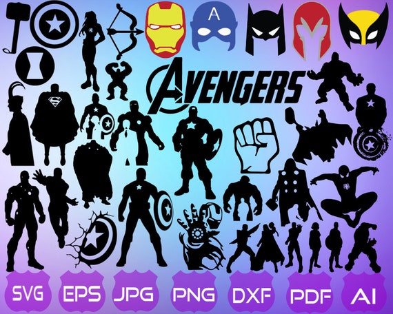 Download 32 Avengers Svg Marvel Svg Silhouette Hulk Svg | Etsy