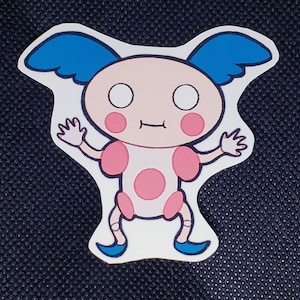 Cursed Mime Doodlemon Vinyl Sticker