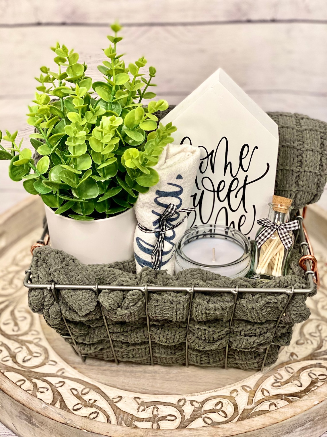 Housewarming gift Gift basket for home Etsy