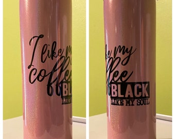 Sassy Pink Glitter Tumbler 20oz