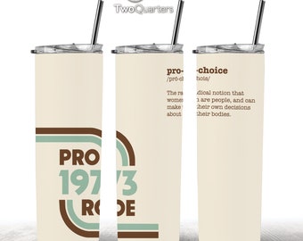Pro Roe 20oz Skinny Tumbler Sublimation Design for Straight Tumbler - PNG Digital Download