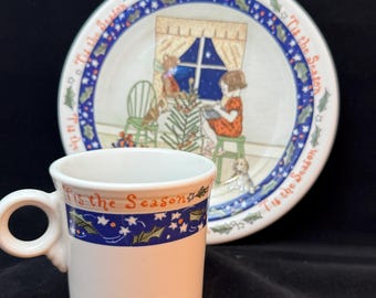 Fiestaware Tis the Season Plate and Mug HLC Exclusive