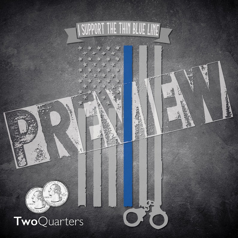 Support Blue Line PNG Cut File - Etsy