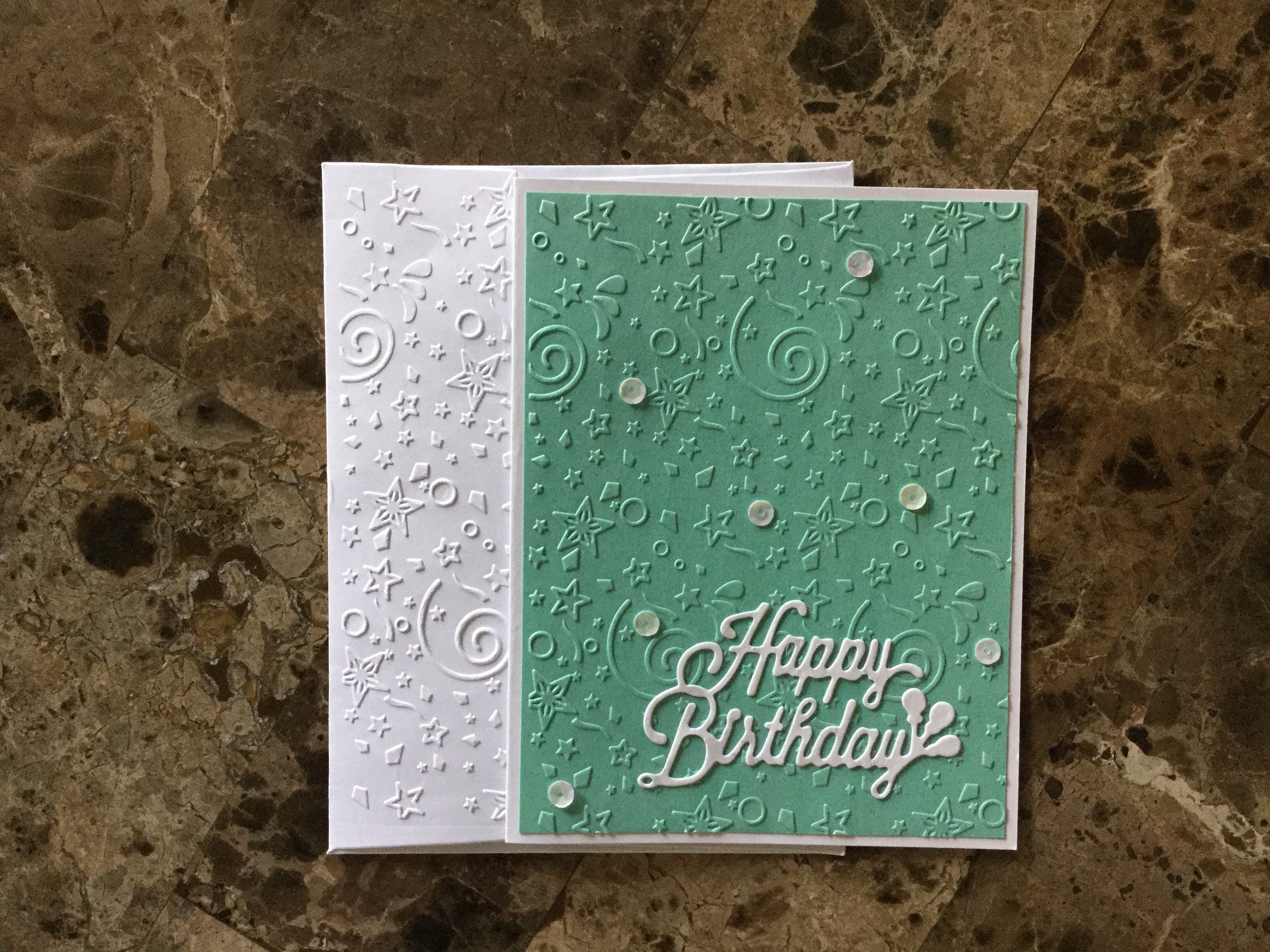 Birthday Cards, Set of 6, Embossed, Handmade Colorful Greeting Cards ...