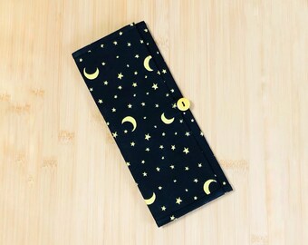 Crescent Moon and Stars Bookmark Organizer