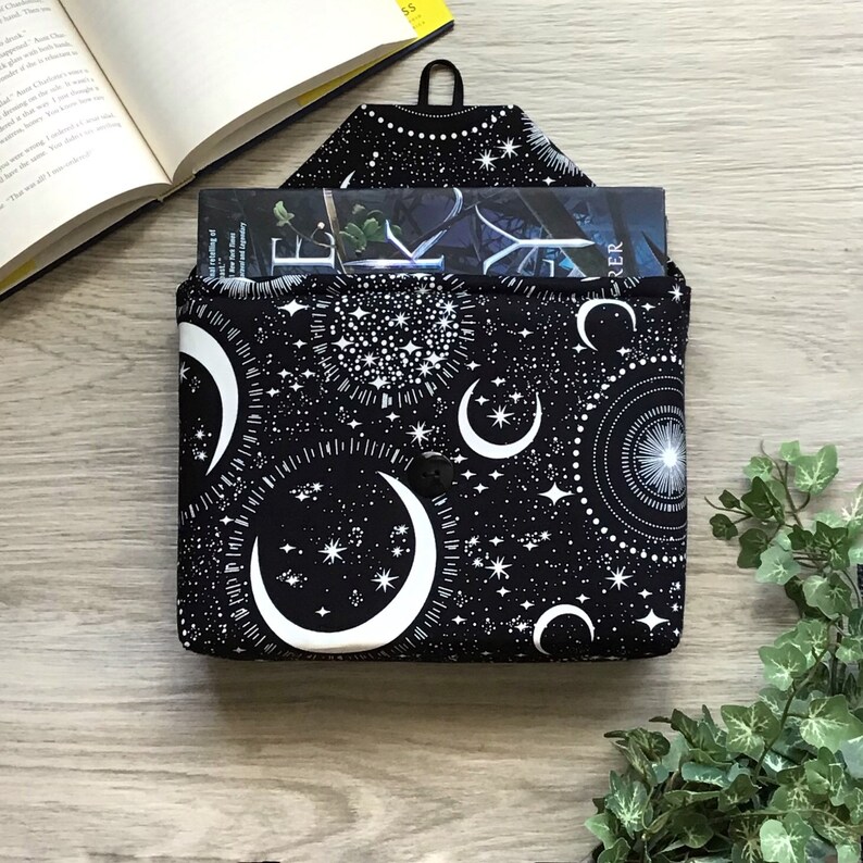 Galaxy Book Sleeve Side Opening with or without Squared Corners and Envelope Flap Closure, Glows in the Dark!