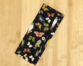 Bookmark Case constructed from Butterflies and Feathers Fabric