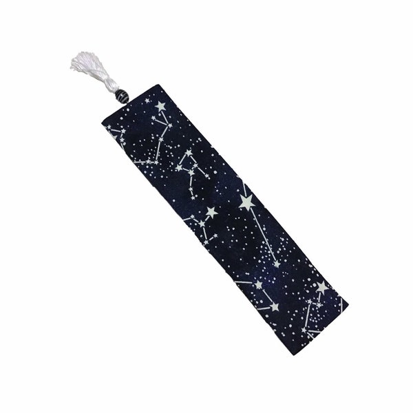 Bookmark Glow in the Dark Constellations with Charms, Handmade Tassel and Stabilizer