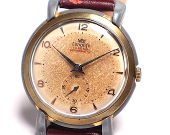Vintage Longlife Swiss Watch: 15 Rubis Antimagnetic Mechanical Watch