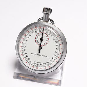 Rare Vintage Excelsior Park Stopwatch in Excellent condition, Vintage Sports Mechanical Stopwatch, Gift for Trainer, Birthday or Anniversary