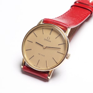Vintage Omega De Ville Swiss Wristwatch, Stainless Steel and gold plated case, Wonderful gift for her or him