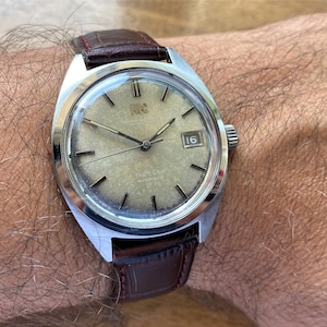 Vintage IWC Yacht Club 8541B Second Stop, Tropical dial, Stainless Steel Swiss Watch, Luxurious gift