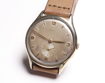 Rare Vintage Doxa Military Style Watch: Oversize 38.4mm, 1940s Swiss Watch