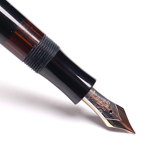 Luksusowy kolekcjonerski arcydzieło Montblanc 144 - pozłacane wykończenia - celuloid - oryginalna stalówka 14C Montblanc Gold F - wspaniały prezent