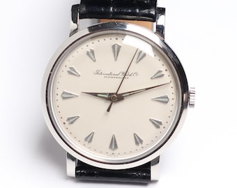 Vintage 1961 IWC Schaffhausen Stainless Steel Dress Watch