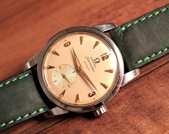 Prachtige vintage Zwitserse Omega Seamaster Automatic, cal.491, roestvrijstalen kast, originele doos cadeau voor verjaardag of jubileum