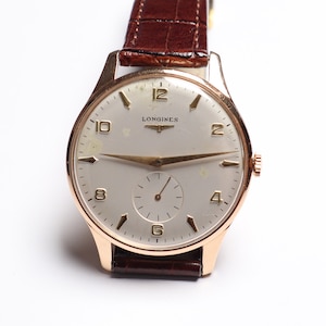 Vintage Oversize Men&#39;s 18K Yellow Gold 38mm Longines Mechanical Wrist Watch 12.68Z + original box, Extremely Rare, Wonderful Luxurious Gift