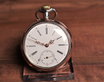 Charming Collectors watch,  Antique Silver pocket watch - Wonderful Gift