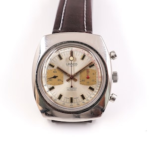 Vintage Rare Swiss Lanco Watch from 1970s - Valjoux 7733 Chronograph Movement, Wonderful Gift