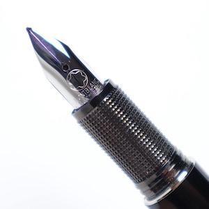 Penna stilografica Montblanc Starwalker in metallo pregiato, resina nera e argento, pennino F in oro bianco 585 - Regalo meraviglioso