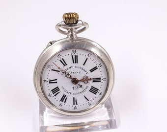 Rare Systeme Roskopf Patent Qualite Superieure, Vintage over 100 years old Silver Pocket Watch - Wonderful Gift