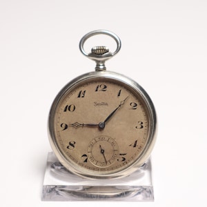 Vintage Art Deco Zentra Pocket Watch, German Pocket Watch, Wonderful Gift