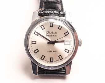 Vintage GLASHUTTE Spezichron 22 rubis automatique Allemagne GUB 11-27, cadeau pour un anniversaire