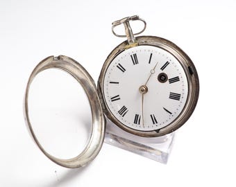 Antique 1797 Silver Verge Fusée Pocket Watch N. Lind London – Georgian Era, Fully Serviced