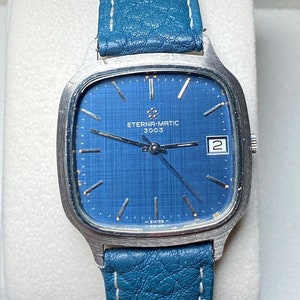 Eterna 3003 自動巻き腕時計 ブルー Eterna 3003 - Etsy