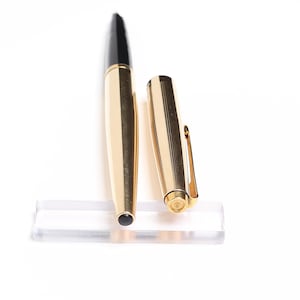 Penna stilografica vintage Parker placcata in oro - Made in France - Oro 14K grado F - Meraviglioso regalo