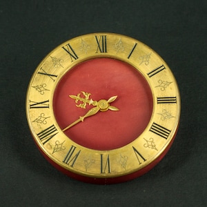 Meraviglioso orologio da tavolo vintage da 8 giorni, 124 mm di diametro, orologio da tavolo vintage, orologio Art Déco da collezione, regalo meraviglioso