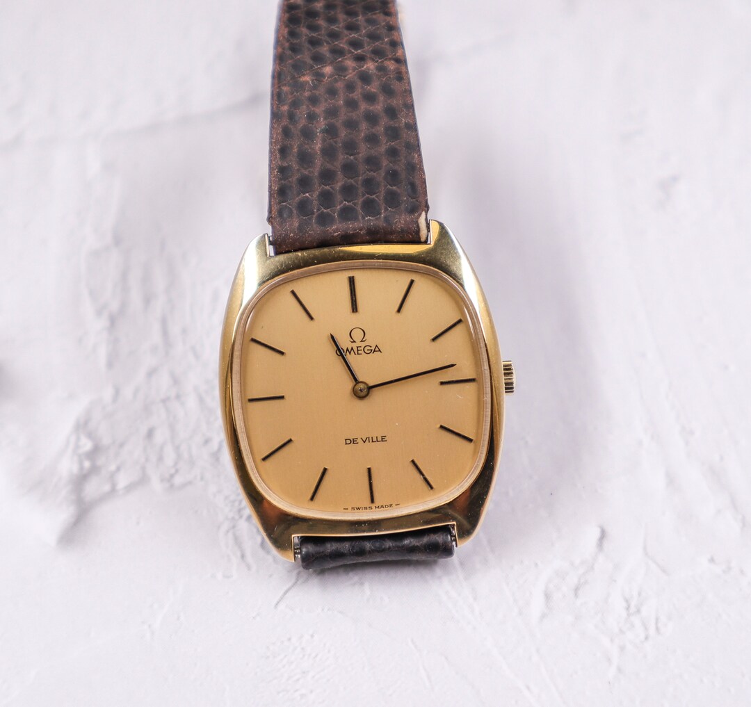 Vintage Omega Deville Gold Plated & Stainless Steel Case - Etsy