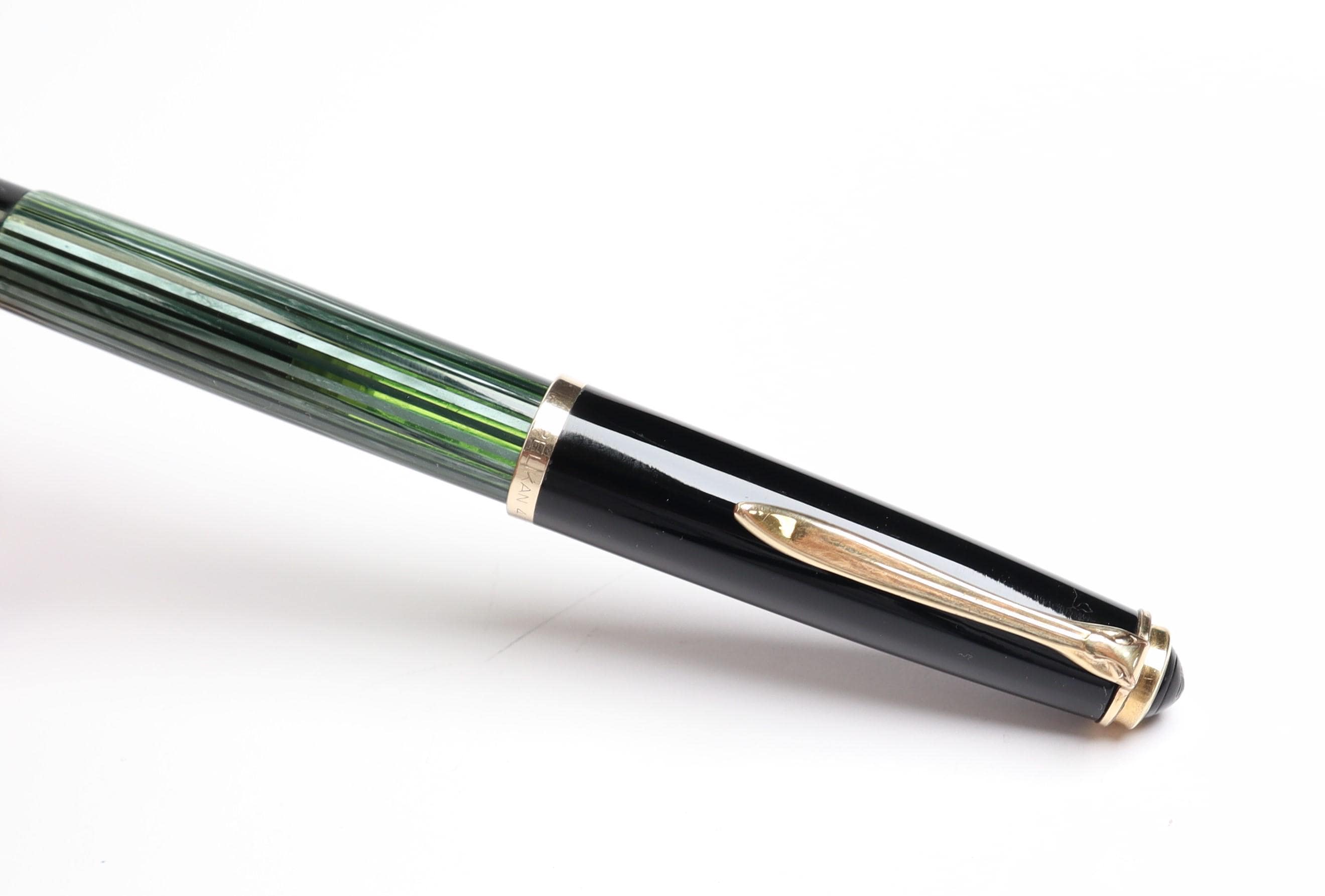 Vintage Pelikan 400 NN Fountain Pen, Green Striped Pelikan