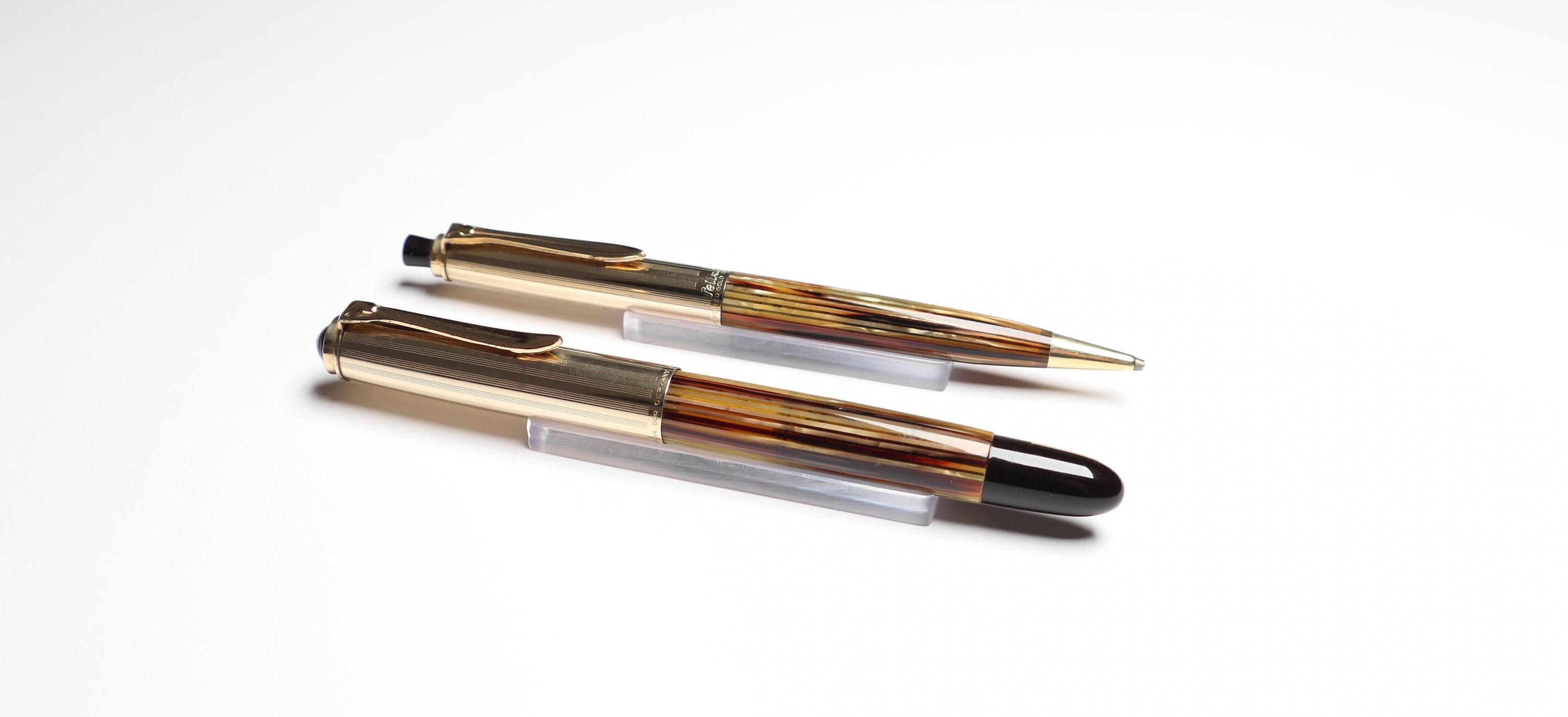 1円～ 万年筆 ペリカン PELIKAN 500 ROLLED GOLD DOUBLE L ペン先：14C