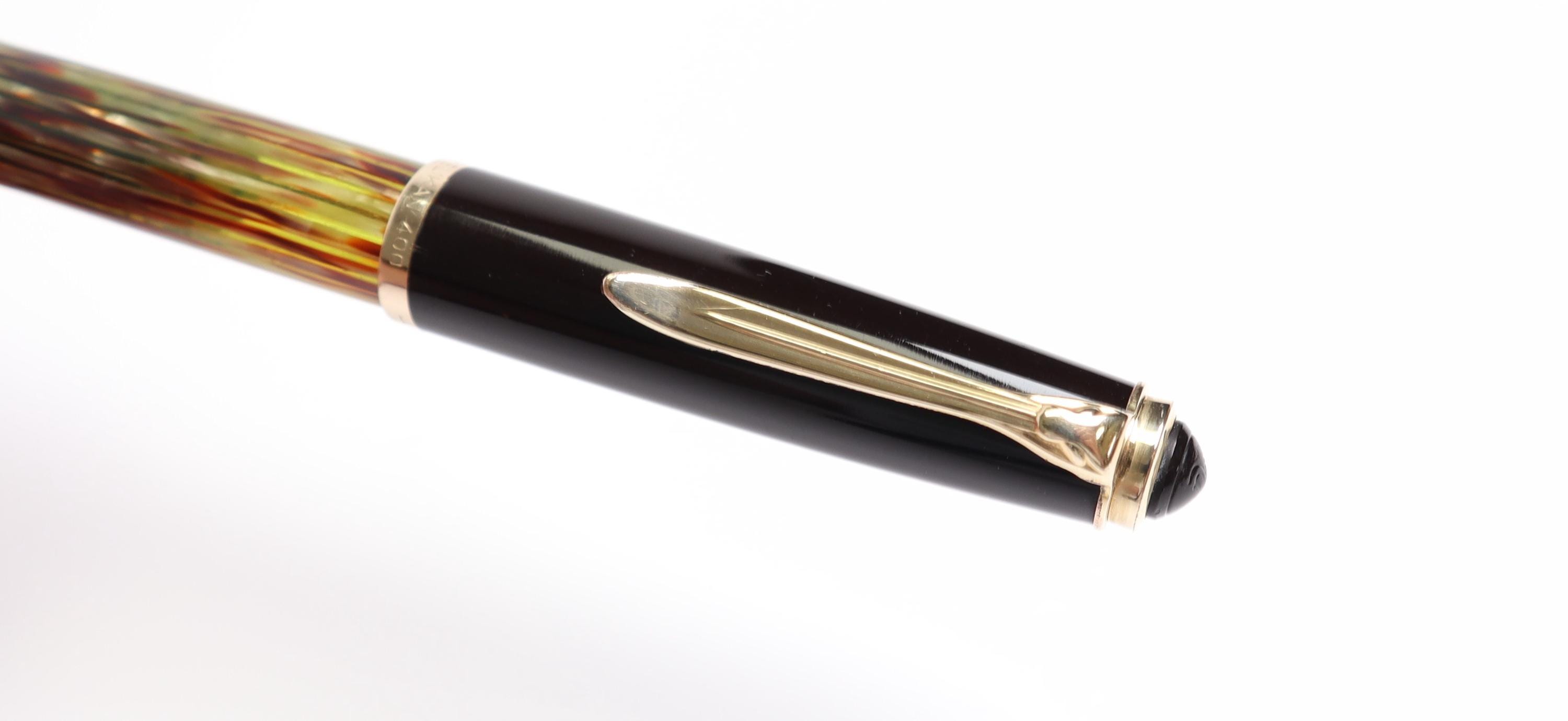 ヴィンテージ ペリカン 400NN 万年筆：修復済み 14K ゴールド