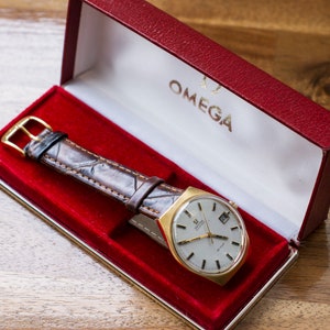 Relógio suíço Omega automático DE VILLE vintage elegante - Caixa Omega original - Presente de aniversário ou data comemorativa