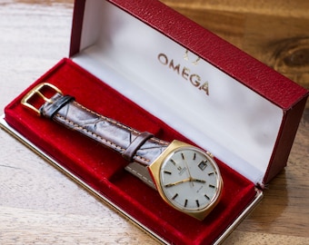 Vintage Omega De Ville Automatik Uhr mit Original Box