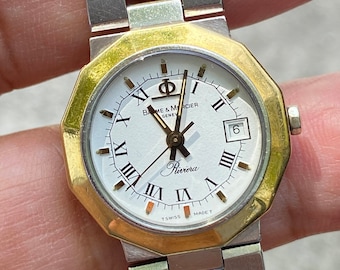 Miraculous Baume & Mercier Riviera Stainless steel and Yellow 18kt  Gold - Wonderful Gift For Her