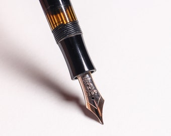 Montblanc Masterpiece 144 Fountain Pen: Celluloid, 14C Gold EF Nib