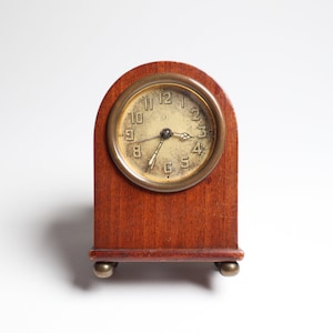 Wonderful Miniature Junghans Wooden Alarm clock, Rare to find, Old Luxury clock, Germany made alarm clock, wonderful gift
