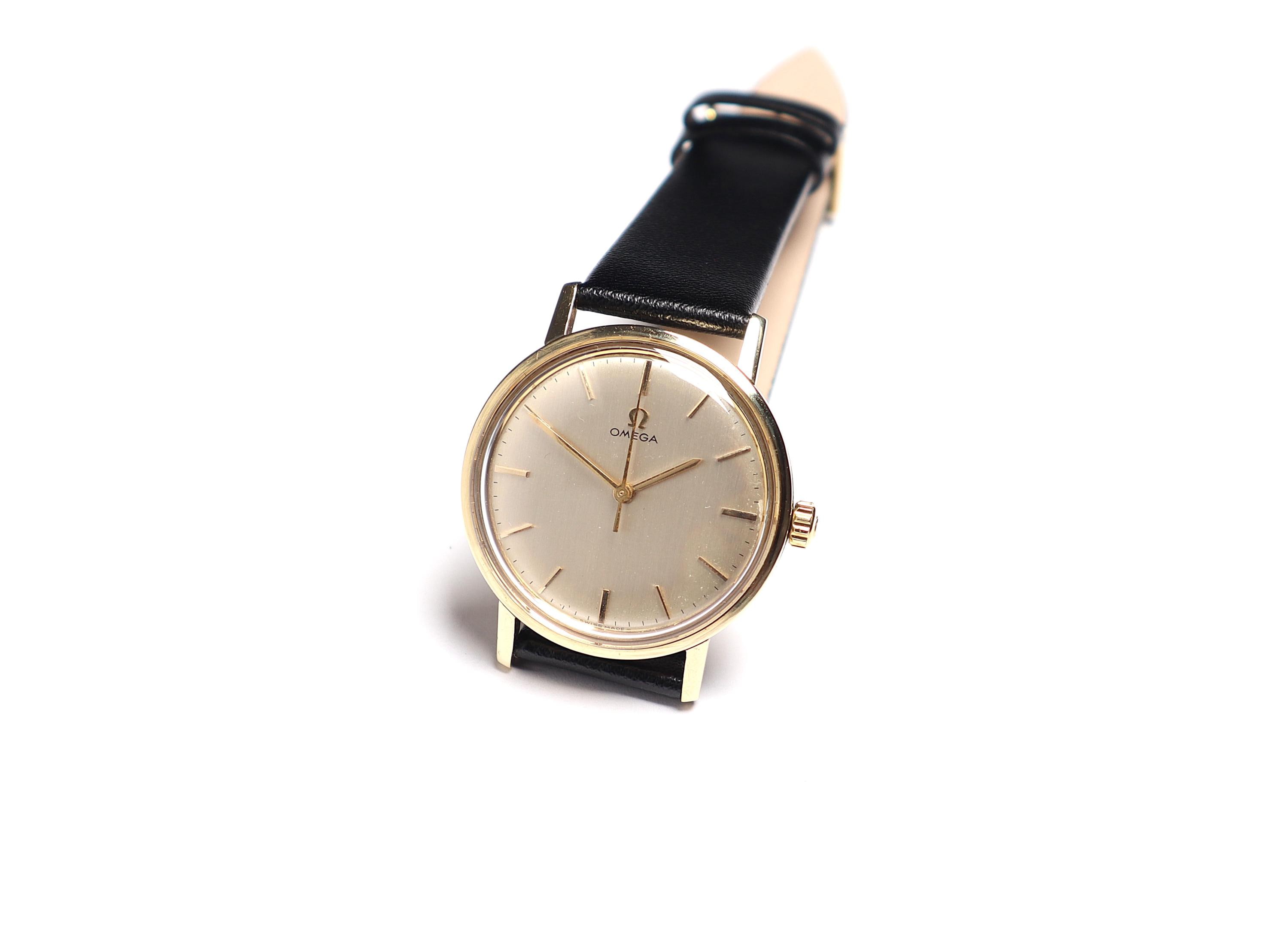 Vintage Swiss Omega Seamaster: 14K Solid Gold Watch, 1962 - Etsy