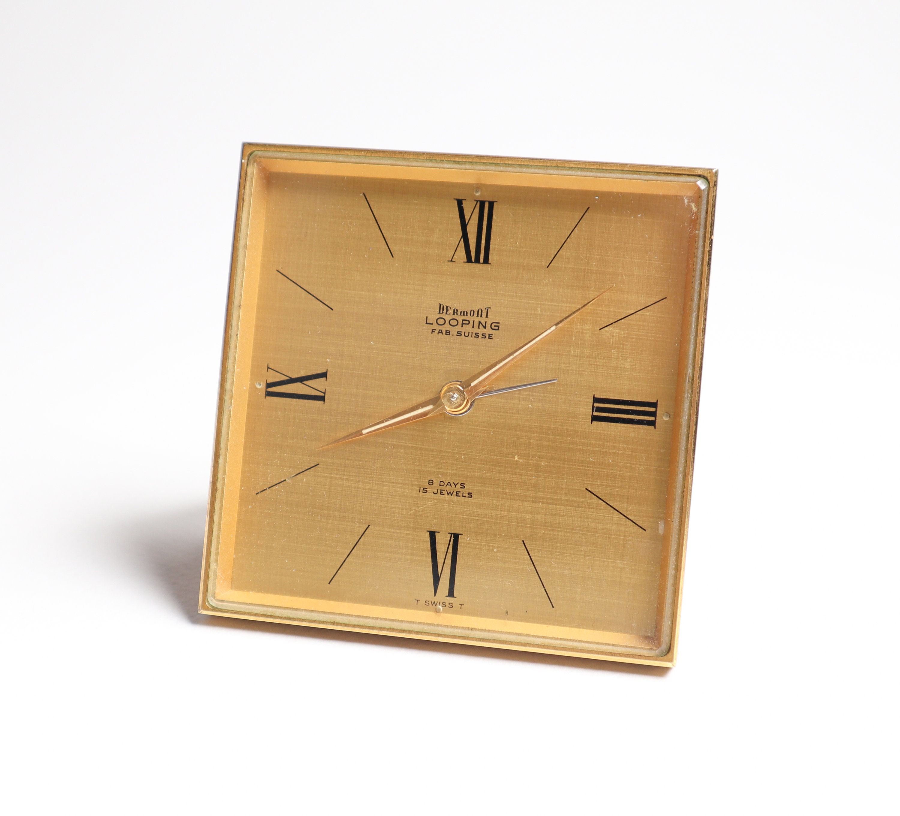【レビューで送料無料】 Alarm Days 8 Jewels, 15 Looping Lovely Clock, Luxury Old アナログ（手巻き）