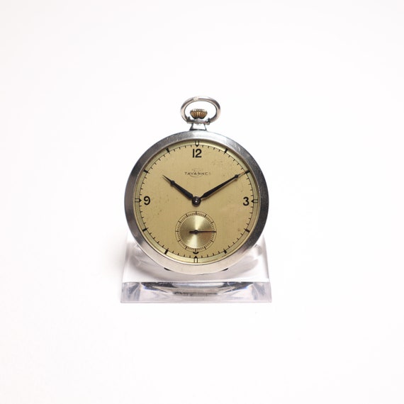 Tavannes Antique Art Deco Pocket Watch from the 1… - image 2