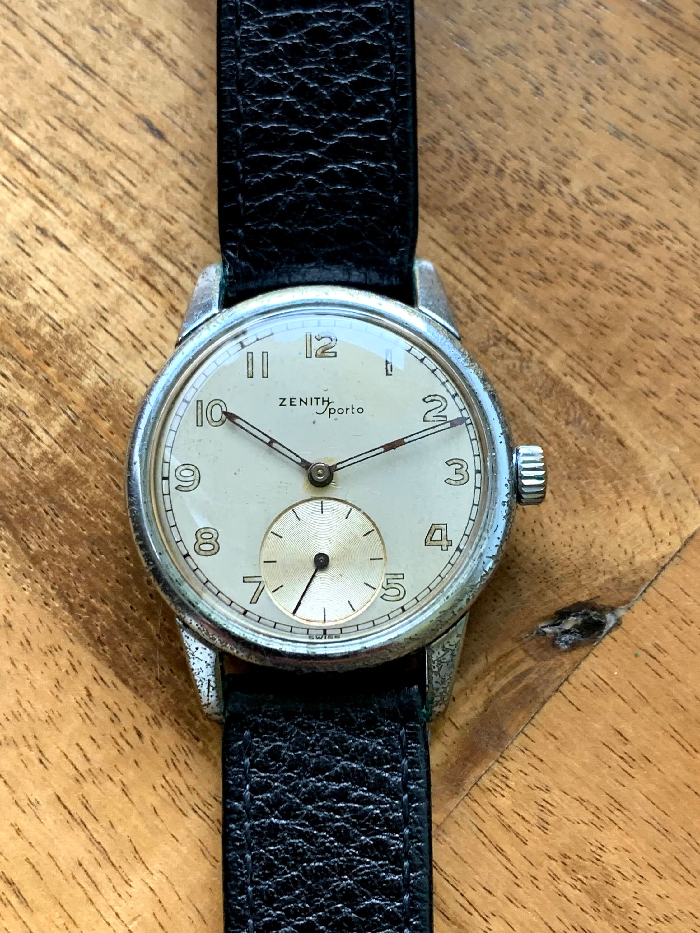 Zenith Vintage stile militare Zenith Sporto dal 1950 | Etsy Italia