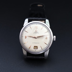 Vintage Omega Watch Cal. 355 | Date Function | Stainless Steel Case | Automatic Bumper Movement | 1950s Swiss Timepiece | Wonderful Gift