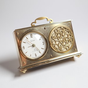 Raro, affascinante, carillon, sveglia, vintage Swiza 8 giorni, vecchio lusso, sveglia di fabbricazione svizzera, regalo meraviglioso