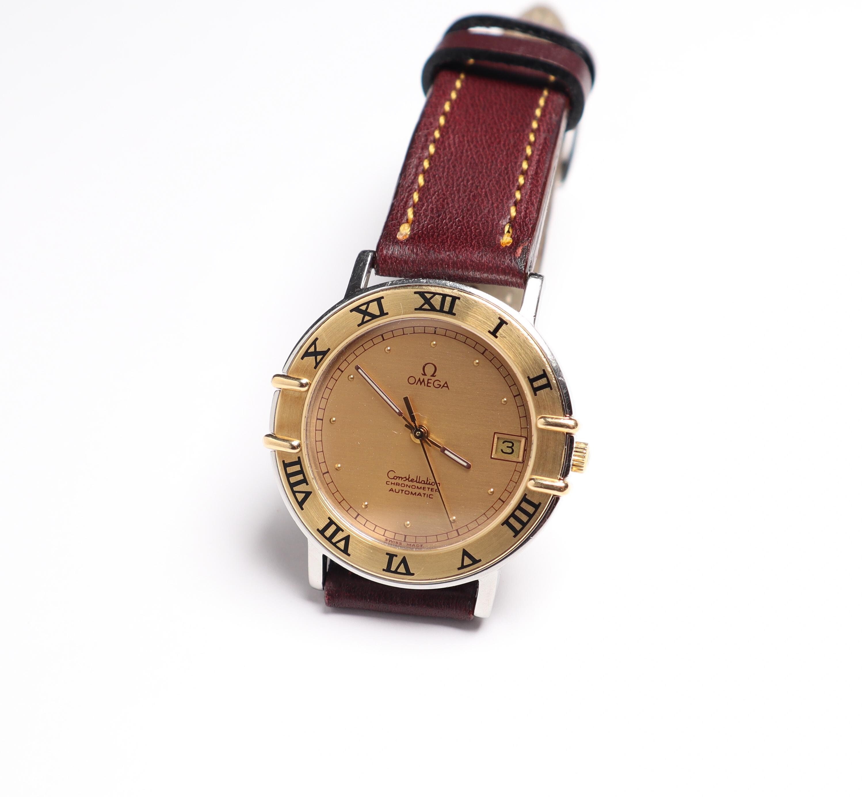 Omega constellation chronometer 18k gold hotsell