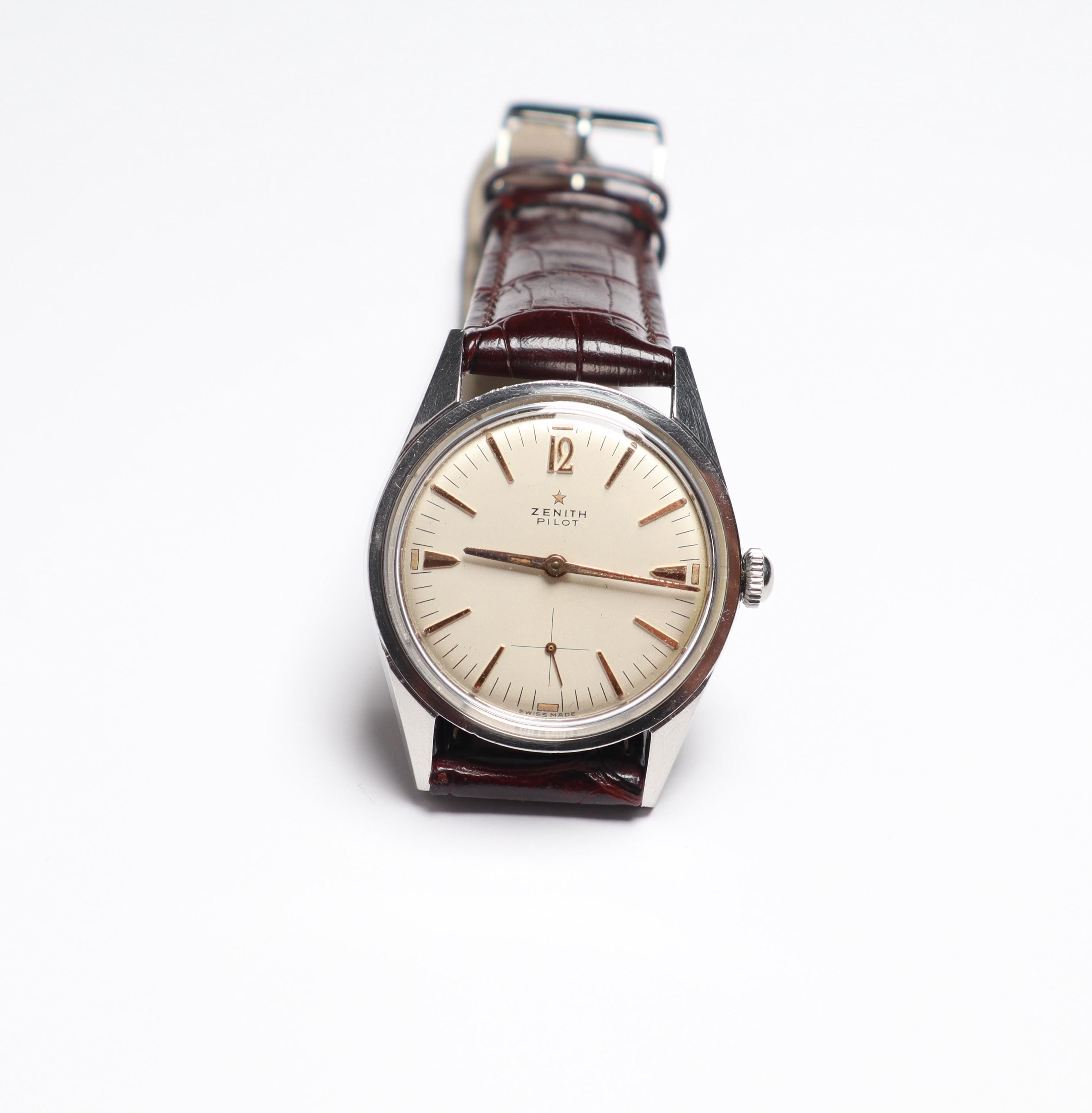 Vintage Zenith Pilot Cal.40t, Wonderful Swiss Zenith Watch