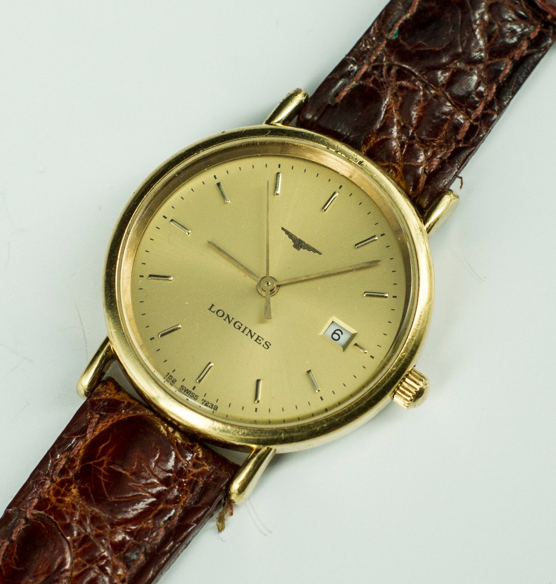 Longines Date Ladies watch Gold plated with Gold Dial Etsy