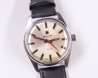 Vintage Atlantic wristwatch - hand winding Swiss watch  - Wonderful Gift for Birthday or Anniversary